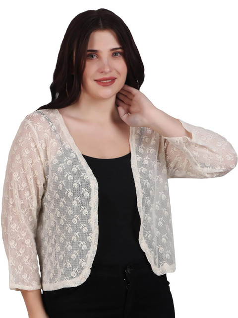 SZN Self Design Open Front Shrug