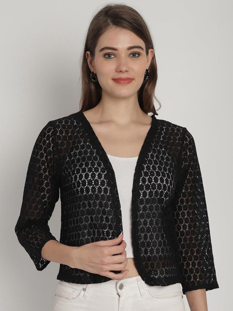 SZN Self Design Open Front Shrug