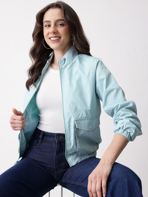 Mast & Harbour Lightweight Mock Collar Bomber Jacket