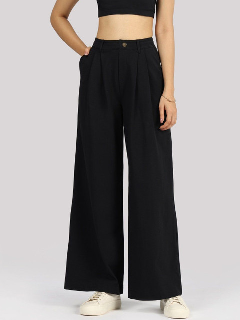 Blissclub Women Ultimate Straight Tailored Regular Trousers