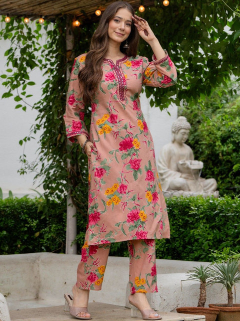 KJFAB Women Nude Kurta Sets - Image 3