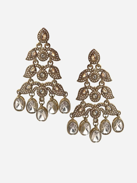 BFC - BUY FOR CHANGE Gold Plated Kundan Chandbalis