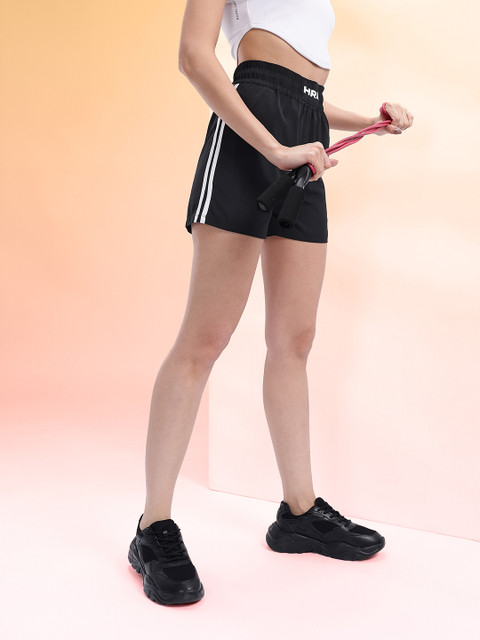 HRX by Hrithik Roshan Women Side Striped Rapid-Dry Sports Shorts