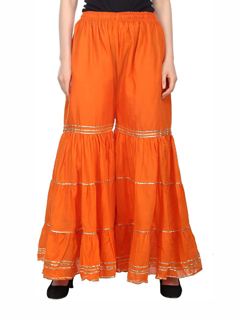 MIXFIT Women Ethnic Flared Palazzos