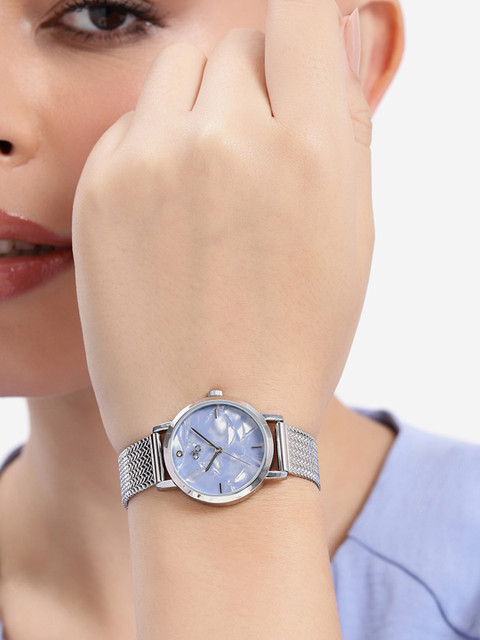 DressBerry Women Stainless Steel Dial & Bracelet Straps Analogue Watch UT-A8633-BLU-DB