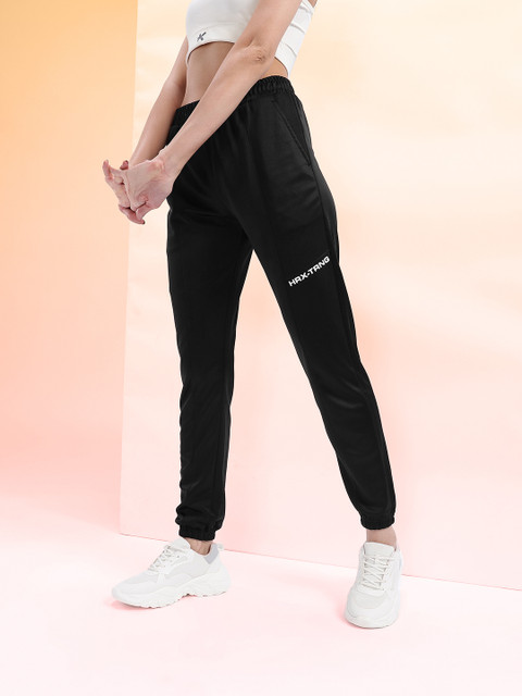 HRX by Hrithik Roshan Women Brand Logo Detail Mid-Rise Rapid Dry Training Joggers
