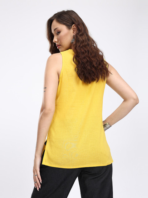 Anouk Rustic V-Neck Straight Kurti - Image 5