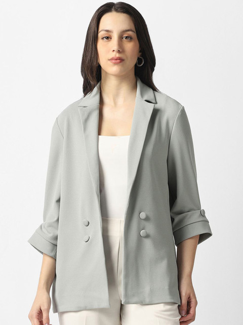 Van Heusen Woman Notched Lapel Single Breasted Formal Blazer