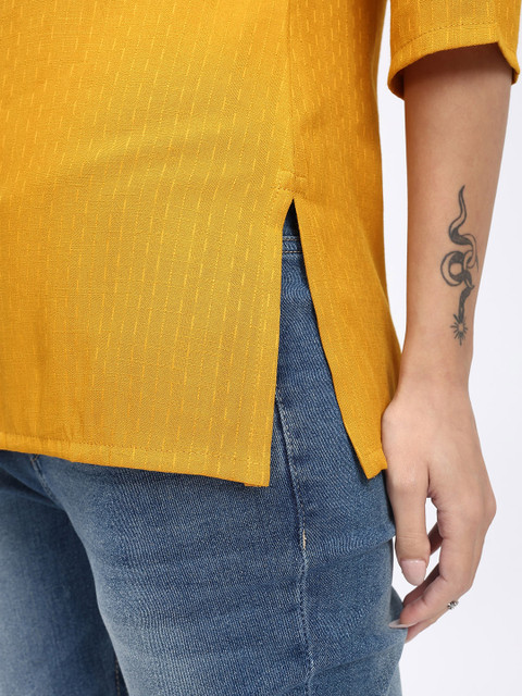 Anouk Rustic Striped Straight Kurti - Image 7