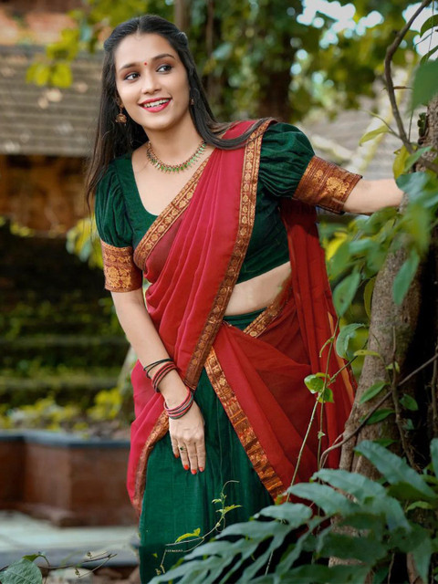 MANMOHITSAREE Woven Design Ready to Wear Lehenga & Blouse With Dupatta