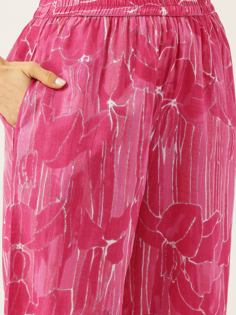 FERANOID Floral Printed Pure Cotton Tunic and Trousers Co-Ords - Image 8