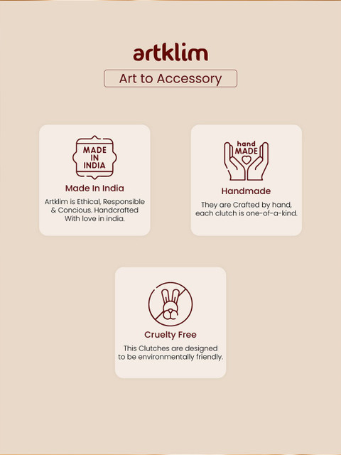 ARTKLIM Embroidered Box Clutch - Image 6