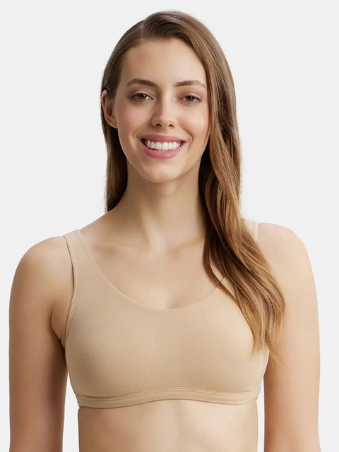 Jockey Super Combed Cotton Stretch Slip On Bra With StayFresh Treatment-1550