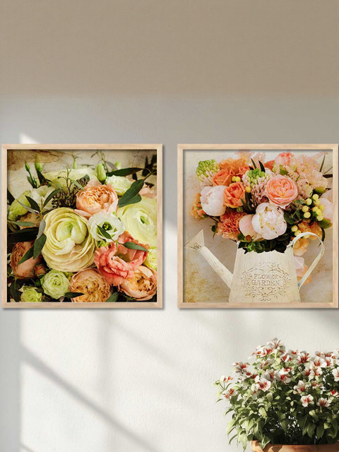 Floral Wall Art With Frame Home Decor Wall Painting For Living Room Office Bedroom