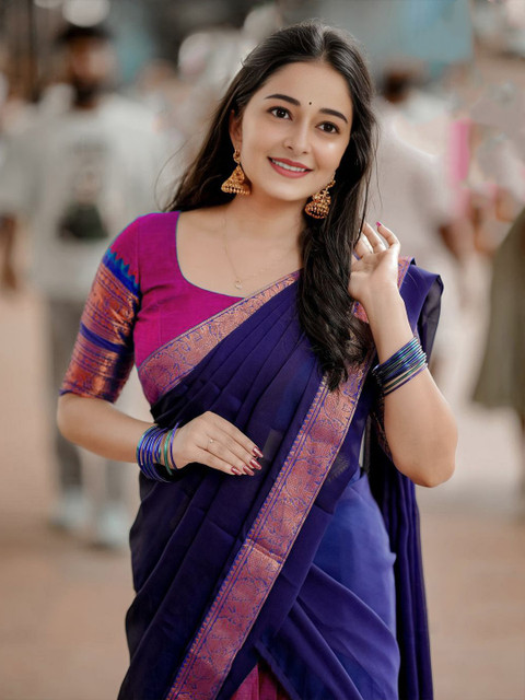 MANMOHITSAREE Woven Design Ready To Wear Lehenga & Blouse With Dupatta