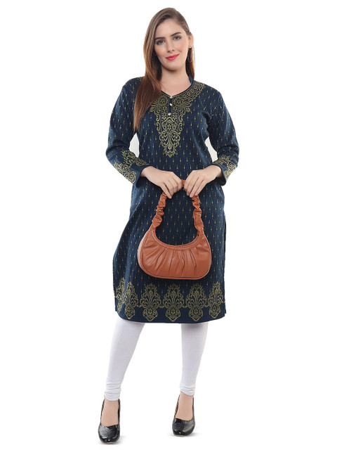 ROSARY Women Ethnic Motifs Printed Festive Straight Kurta