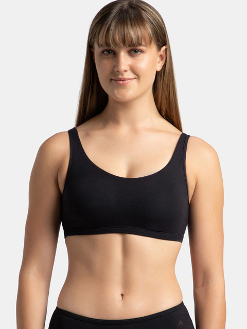 Jockey Super Combed Cotton Stretch Slip On Bra With StayFresh Treatment-1550