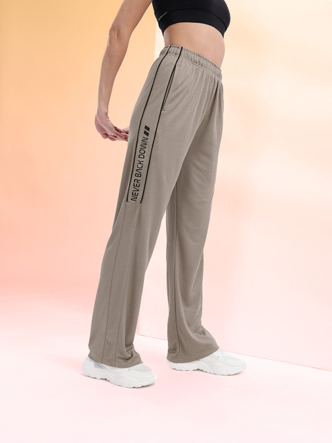 HRX by Hrithik Roshan Women Typography Printed Training Track Pants