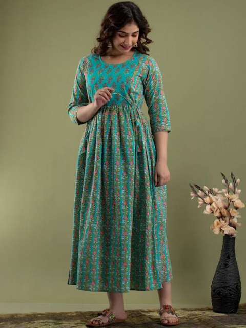 Moda Rapido Women Floral Printed Maternity Kurta