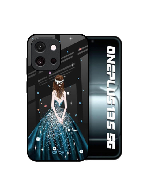 QRIOH Queen Of Fashion Printed OnePlus 13s 5G Glass Back Case Mobile Accessories