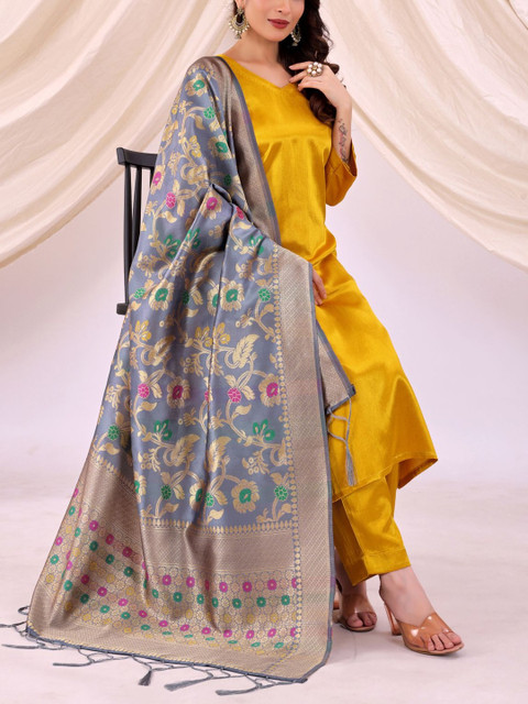 Moda Rapido Women Silk Blend Woven Design Dupatta