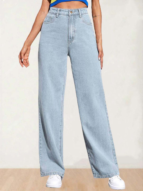 Kotty Women Straight Fit High-Rise Stretchable Jeans