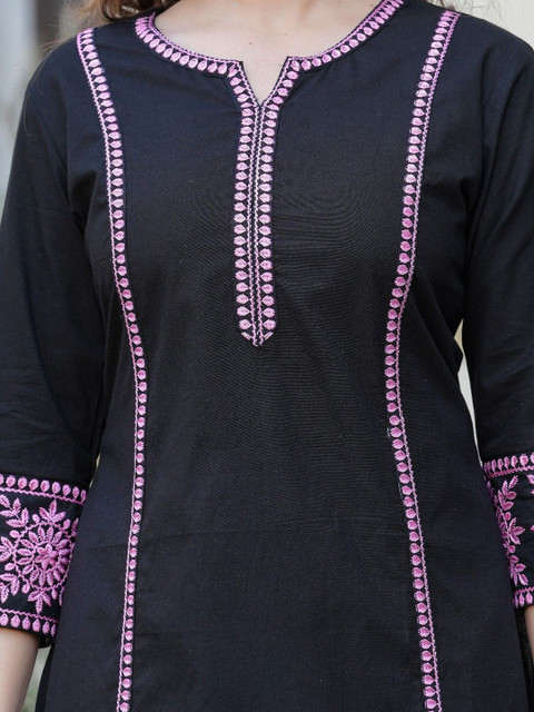 BKApparels Women Embroidered Sequinned Kurta - Image 3