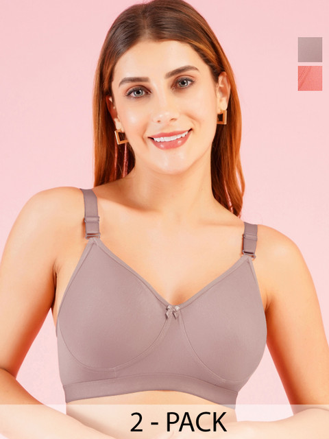 DressBerry Women Pack of 2 Full Coverage Bra