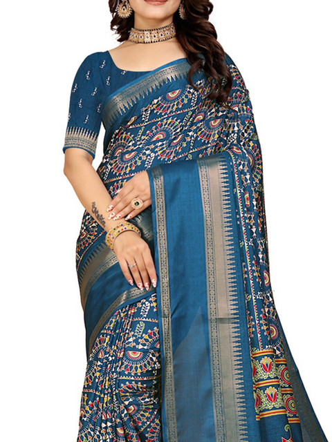 KANOODA Multi Silk Blend Sarees - Image 2