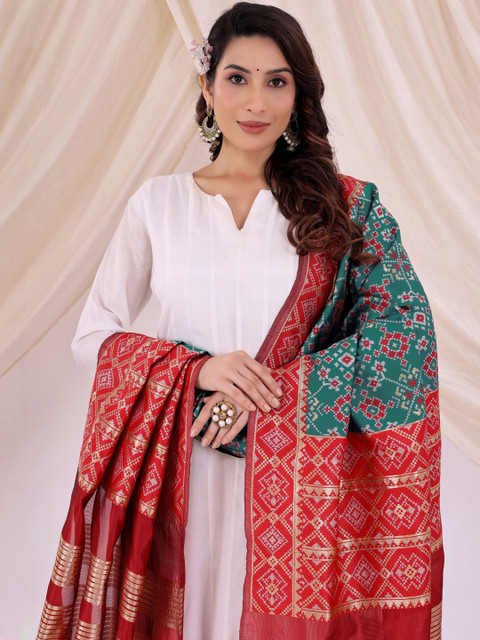 Moda Rapido Woven Design Silk Dupatta