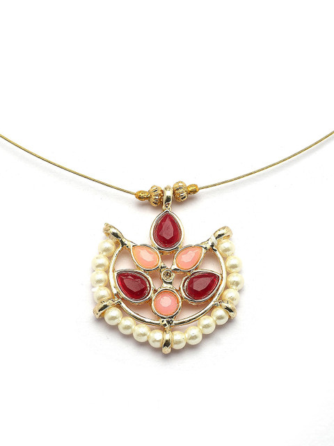 KARATCART Gold-Plated Kundan-Studded Necklace - Image 3