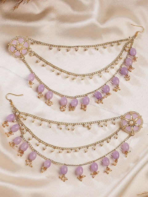 KARATCART Gold-Plated Drop Earrings