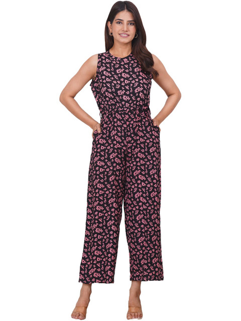 JALMALA Floral Printed Basic Jumpsuit