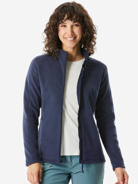 Decathlon QUECHUA Women Blue Mountain Hiking Fleece Jacket