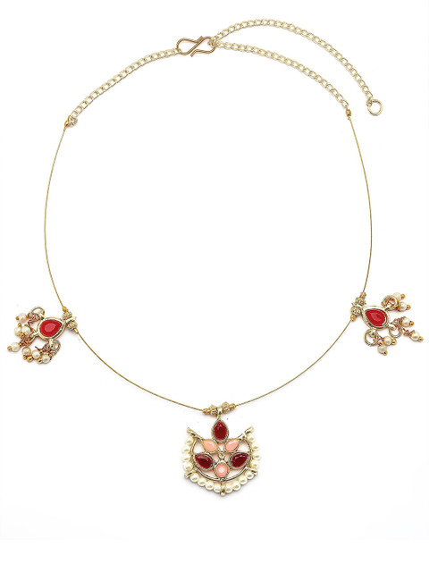 KARATCART Gold-Plated Kundan-Studded Necklace - Image 2