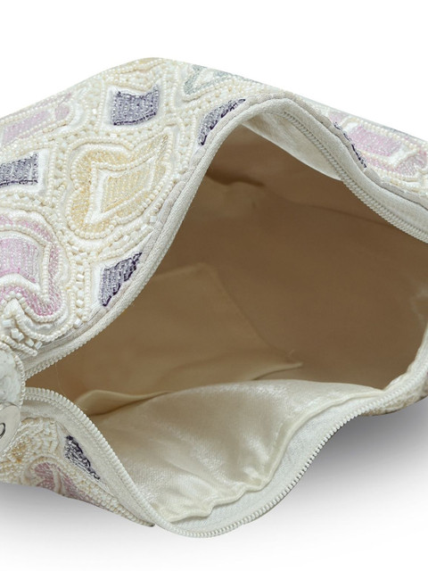 THE TAN CLAN Embroidered Luna Half Moon Potli Bag - Image 5