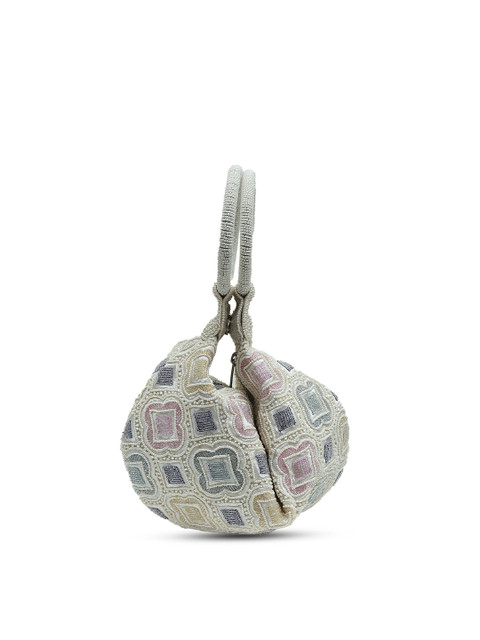 THE TAN CLAN Embroidered Luna Half Moon Potli Bag - Image 4