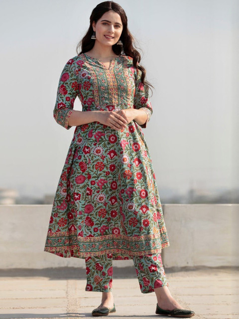 KALINI Women Viscose Rayon Kurta Sets