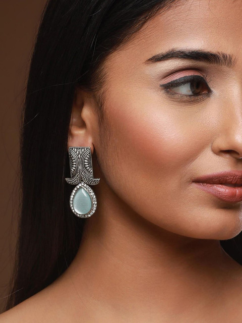 Anouk Silver-Plated Alloy Drop Earrings - Image 4