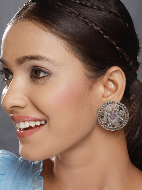 Anouk Silver-Plated Alloy Artificial Beads Studs - Image 4