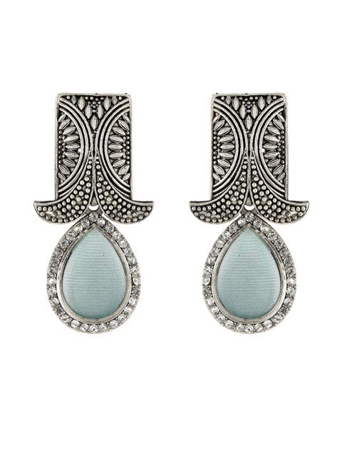 Anouk Silver-Plated Alloy Drop Earrings - Image 2