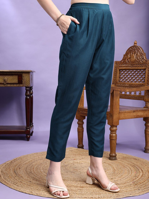 KALINI Women Teal Kurta Sets - Image 4
