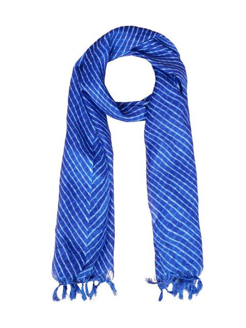 AKSHADEEP Leheriya Printed Kota Doria Dupatta