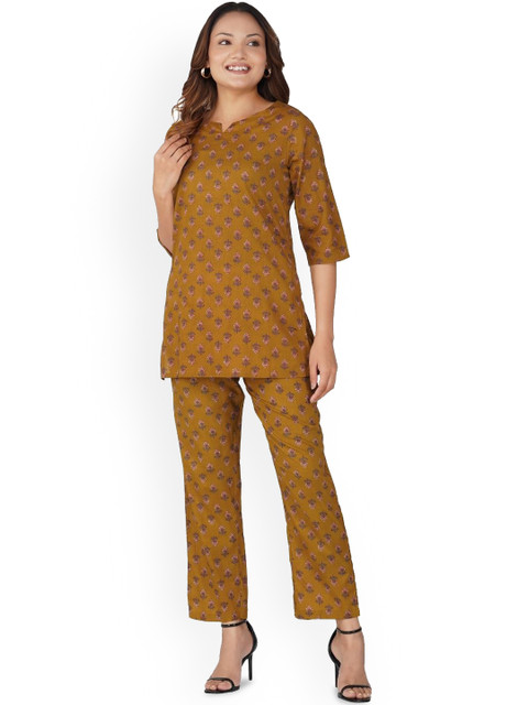 30 Looks Women Cotton Floral Printed Co-Ords