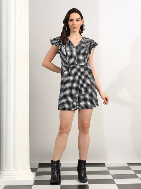 BRINNS Women V-Neck Printed Jumpsuit