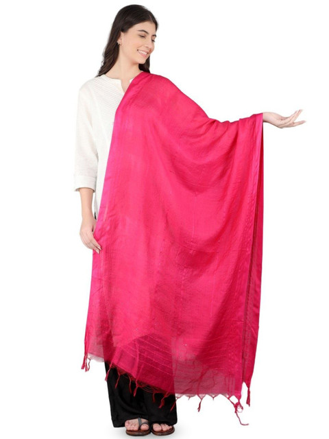 A R SILK DUPATTA HUB Cotton Dupatta With Sequinned