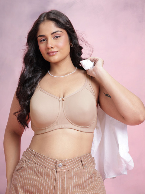DressBerry Plus Size Full Coverage Lightly Padded Non Wired Tshirt Bra DRM-DB-MK07-BA-TBC