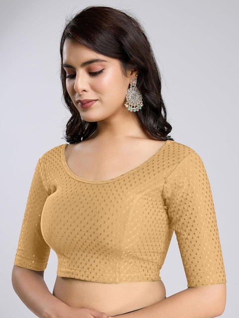 SHREEJI DESIGNER Printed Non-Padded Stretchable Saree Blouse