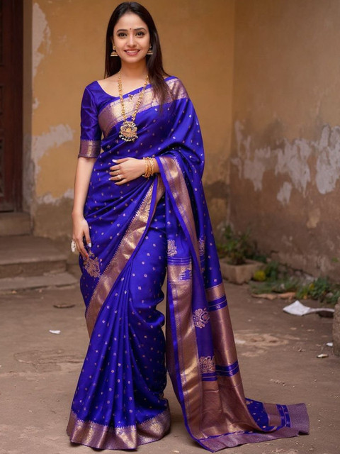 VILLE FASHION Women Green Sarees