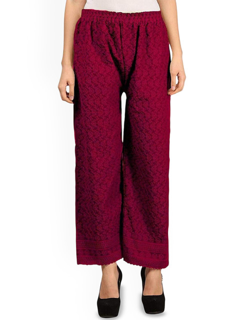 MIXFIT Women Embroidered Palazzos